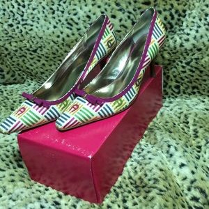 Multi-Colored Etienne Aigner Branded Heel